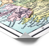 ポスター – アイルランドの地図 (角)