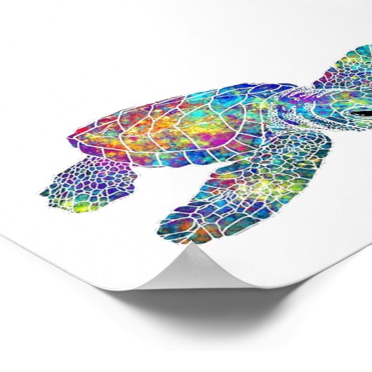 ポスター - アカウミガメ (角)