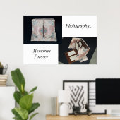 ポスター/アンティークフォトアルバム/メモリ ポスター (ホームオフィス)