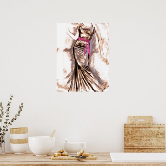 ポスター・アート「Sashed」 ポスター (キッチン)