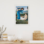 ポスター：エドワード・バーン・ジョーンズ卿：キューピッド+サイチェ ポスター (キッチン)