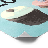 ポスター「カップケーキ好き」 ポスター (角)