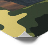 ポスター:カモフラージュ縁ど ポスター (角)