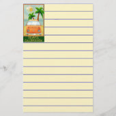 ポスター:カリフォルニア旅行 便箋 (裏面)