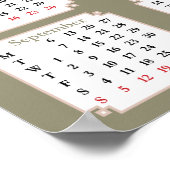 ポスター, カレンダー, 2021 , 馬, フリジアン ポスター (角)