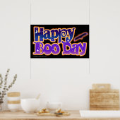 ポスター、キャンバス – HAPPY BOO DAY - Halloween ポスター (キッチン)