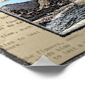 ポスター：キャンプのキツネ、歌の歌詞、コルスの写真 ポスター (角)