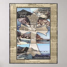 ポスター：キャンプのキツネ、歌の歌詞、コルスの写真 ポスター