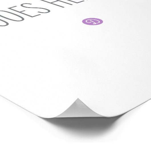 ポスター サイン 印刷 (8"x10") (角)