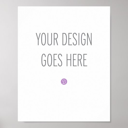 ポスター サイン 印刷 (8"x10") (正面)