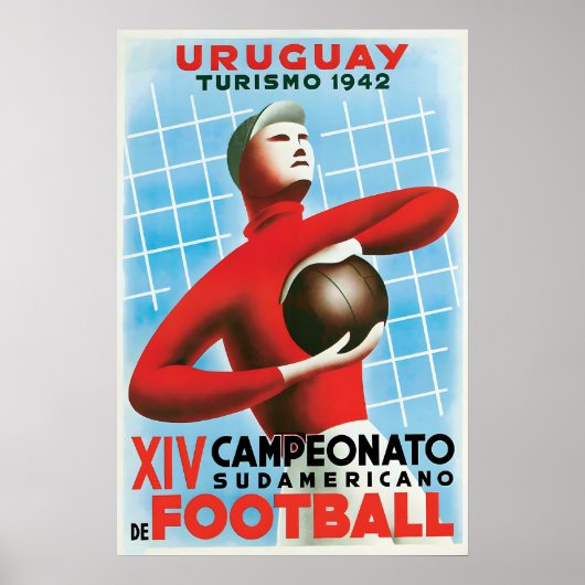 ポスター サッカー ウルグアイ 南米 (正面)