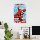 ポスター サッカー ウルグアイ 南米 (ホームオフィス)