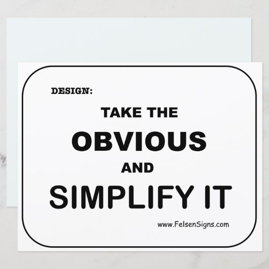 ポスター – シンプル化 (正面/裏面)