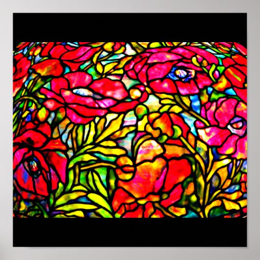 ポスター – ステンドグラス – ティファニー28 (正面)