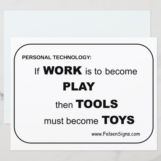 ポスター – ツール/おもちゃ (正面/裏面)