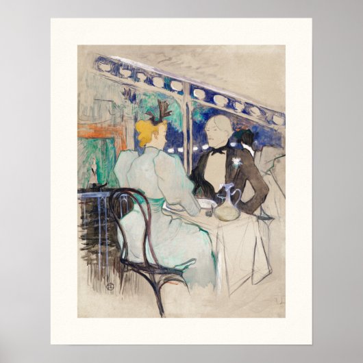 ポスター:トゥールーズ・ロートレック:オアンバサデール ポスター (正面)