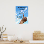 ポスター：トラベル忘れジャブするな ポスター (キッチン)