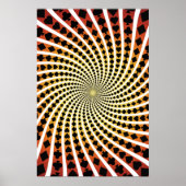 ポスター:トランプのポーカーカードスーツ螺旋:ブラックジャック ポスター (正面)