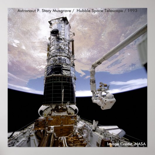 ポスター/ハッブル/エンデバー/宇宙飛行士ムスグラーブ ポスター (正面)