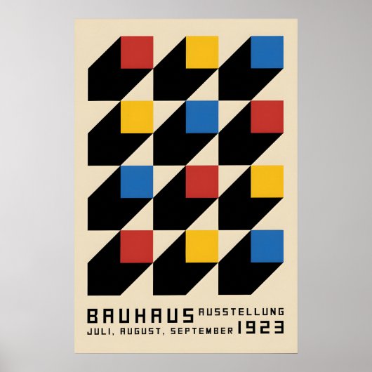 ポスター バウハウス デザイン展 1923年 ドイツ (正面)