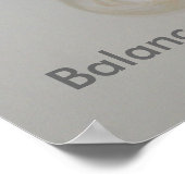 ポスター – バランス – オレンジ色のビー玉 (角)