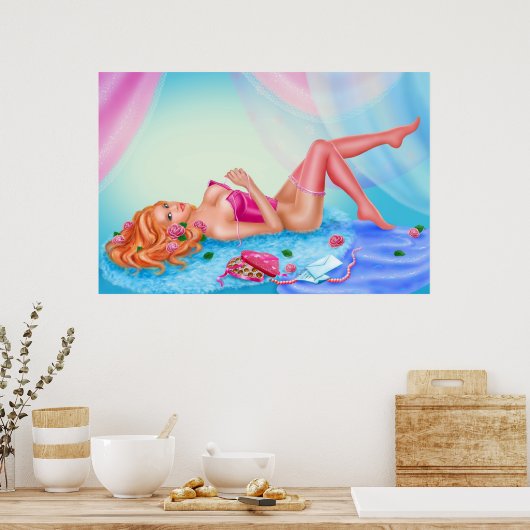 ポスター「バラ」 ポスター (キッチン)