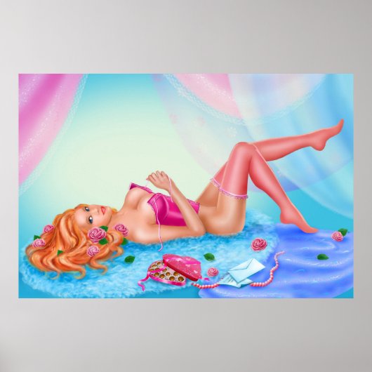 ポスター「バラ」 ポスター (正面)