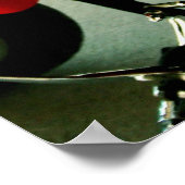 ポスター:ビキニBabeがバイクカスタムに乗る ポスター (角)