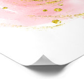 ポスター ピンクのバラの花芽 (角)