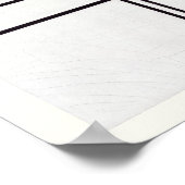 ポスター：ピートモンドリアン：グレー – 赤1935 ポスター (角)