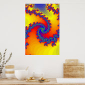 ポスター:フラクタルらせん状 ポスター (キッチン)