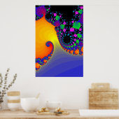 ポスター:フラクタルらせん状 ポスター (キッチン)