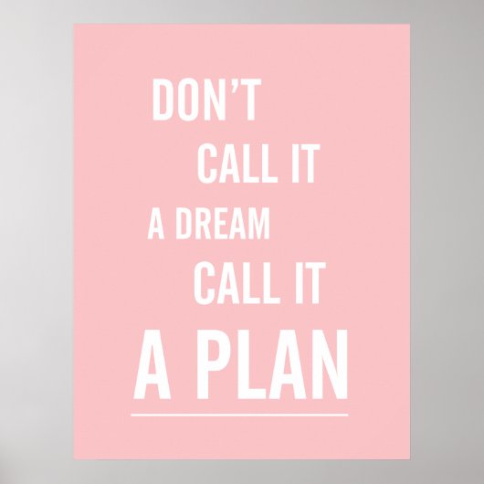 ポスター:プランと呼ぶ(ピンク) ポスター (正面)