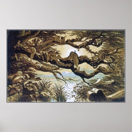 ポスター/プリント：フェアリーランド：月明かりの中で眠る ポスター (正面)