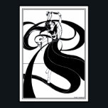 ポスター/プリント:ベアズリーイラストレーション ポスター<br><div class="desc">これはオーブリー・ベアズリー(1872年~1898年)が作り出したイラストレーションの質の高い複製である。片手に面を持ち、もう一方の手に短剣を持つ美しい女性を踊りで描く。私の知る限りでは、このイラストレーションは未だ文書化されていない。こもしのイラストレーションの名前を知っている、コメントの中でもし示していただければ幸いだ。サンキュー!</div>