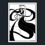 ポスター/プリント:ベアズリーイラストレーション ポスター<br><div class="desc">これはオーブリー・ベアズリー(1872年~1898年)が作り出したイラストレーションの質の高い複製である。片手に面を持ち、もう一方の手に短剣を持つ美しい女性を踊りで描く。私の知る限りでは、このイラストレーションは未だ文書化されていない。こもしのイラストレーションの名前を知っている、コメントの中でもし示していただければ幸いだ。サンキュー!</div>