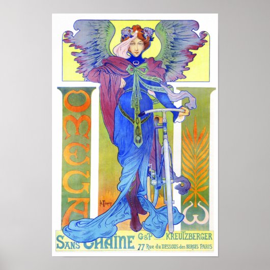 ポスター/プリント:ヴィンテージ自転車広告 – Henri Thiriet ポスター (正面)