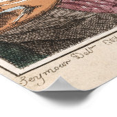 ポスター/プリント：夜 – 朝 – アンティーク風刺画 ポスター (角)