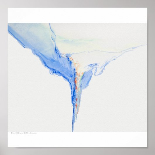 ポスター/プリント:「青い型枠」 ポスター (正面)