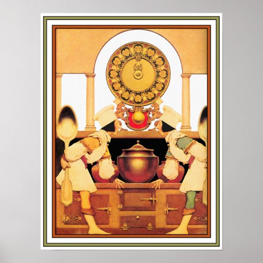 ポスター/プリント: 2つのペストリー調理師- Maxfield Parrish ポスター (正面)