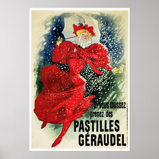 ポスター/プリント: Jules Cheret - Pastiles Geraudel ポスター (正面)