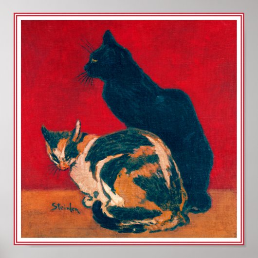 ポスター/プリント: Les Chats by Theophile Steinlen ポスター (正面)