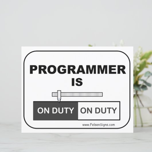 ポスター – プログラマは (スタンド正面)