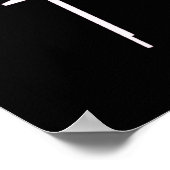 ポスター – ベッドタイムX線スケルトンブラックピンク (角)