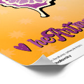 ポスター – ポップ・アートの蝶 – Buellton.Art (角)