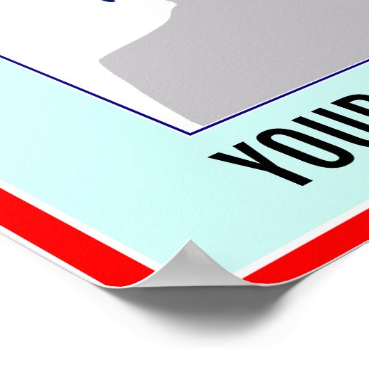 ポスター:マガジンカバーに名前と写真! ポスター (角)