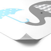 ポスター – ママ&ベビーゾウ (角)