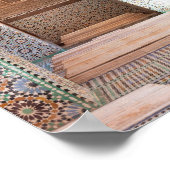 ポスター – モロッコ建築アーチ (角)