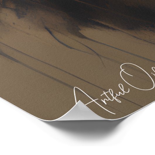 ポスター |ライオン |油Artstyle (角)