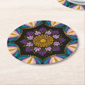 ポスター ラウンドペーパーコースター (アングル)